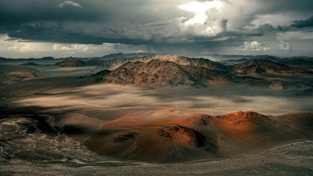 Namibia areal landscape