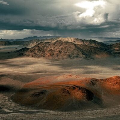 Namibia areal landscape