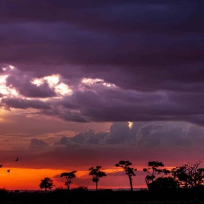 heavy rain clouds before thunder storm