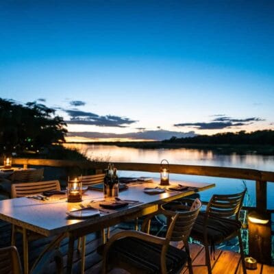 Hakusember river Lodge sundown