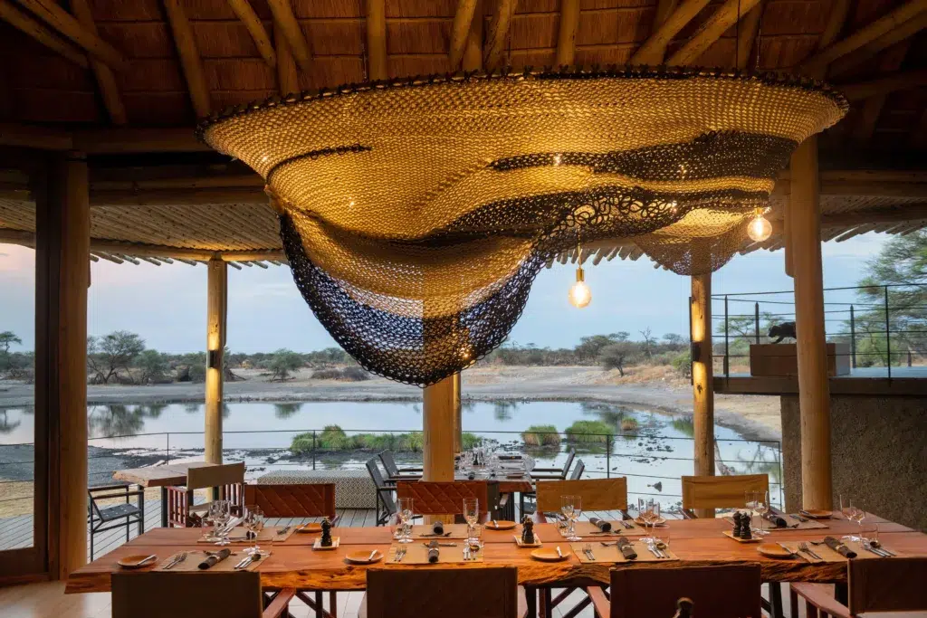 Camp Kala dinner table