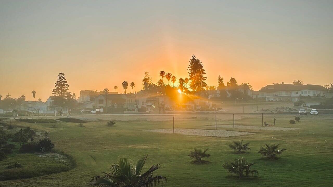 The Atlantic coastline at Swakopmund, Namibia
