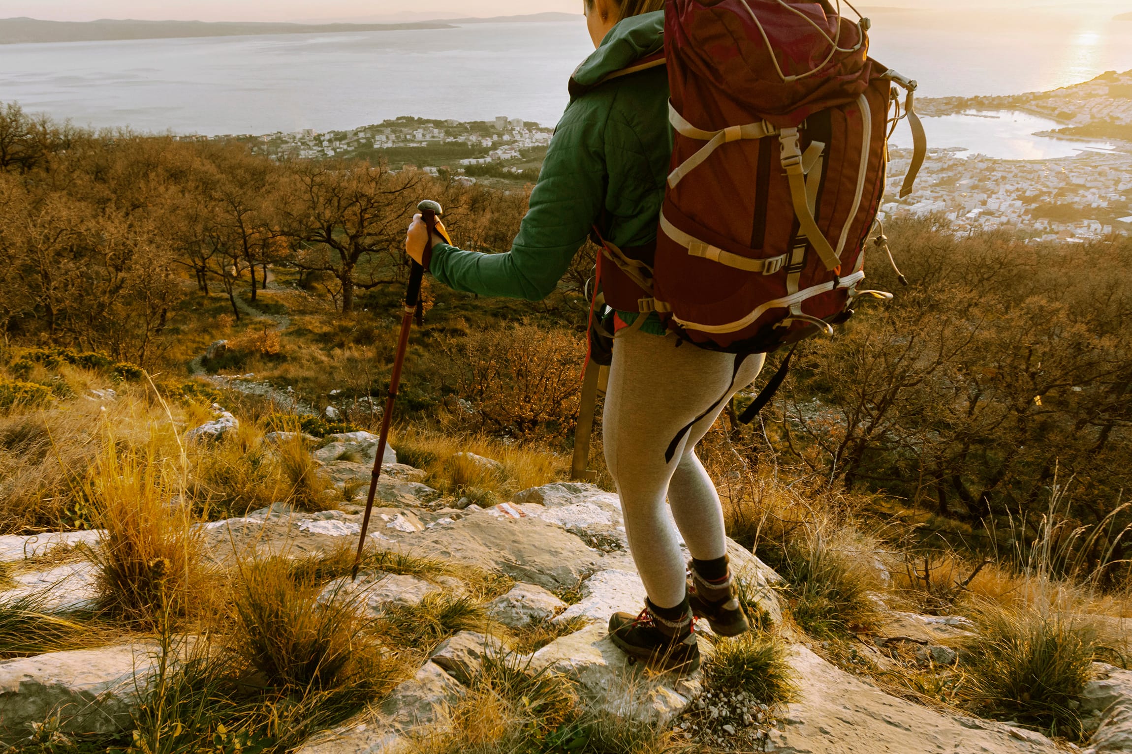 close up hiker carrying backpackcopy